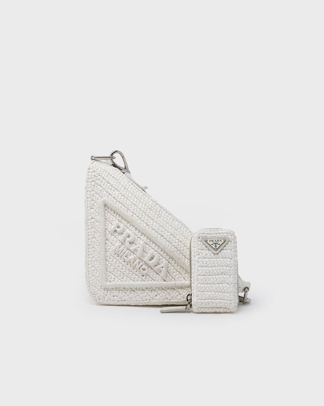 Prada Raffia Triangle Bag